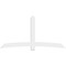 Ekena Millwork Bellingham Architectural Grade PVC Gable Bracket, 96"W x 48"H x 2"D x 6"F, 12/12 Pitch GBP096X48X0206BEL00 - alternate 4